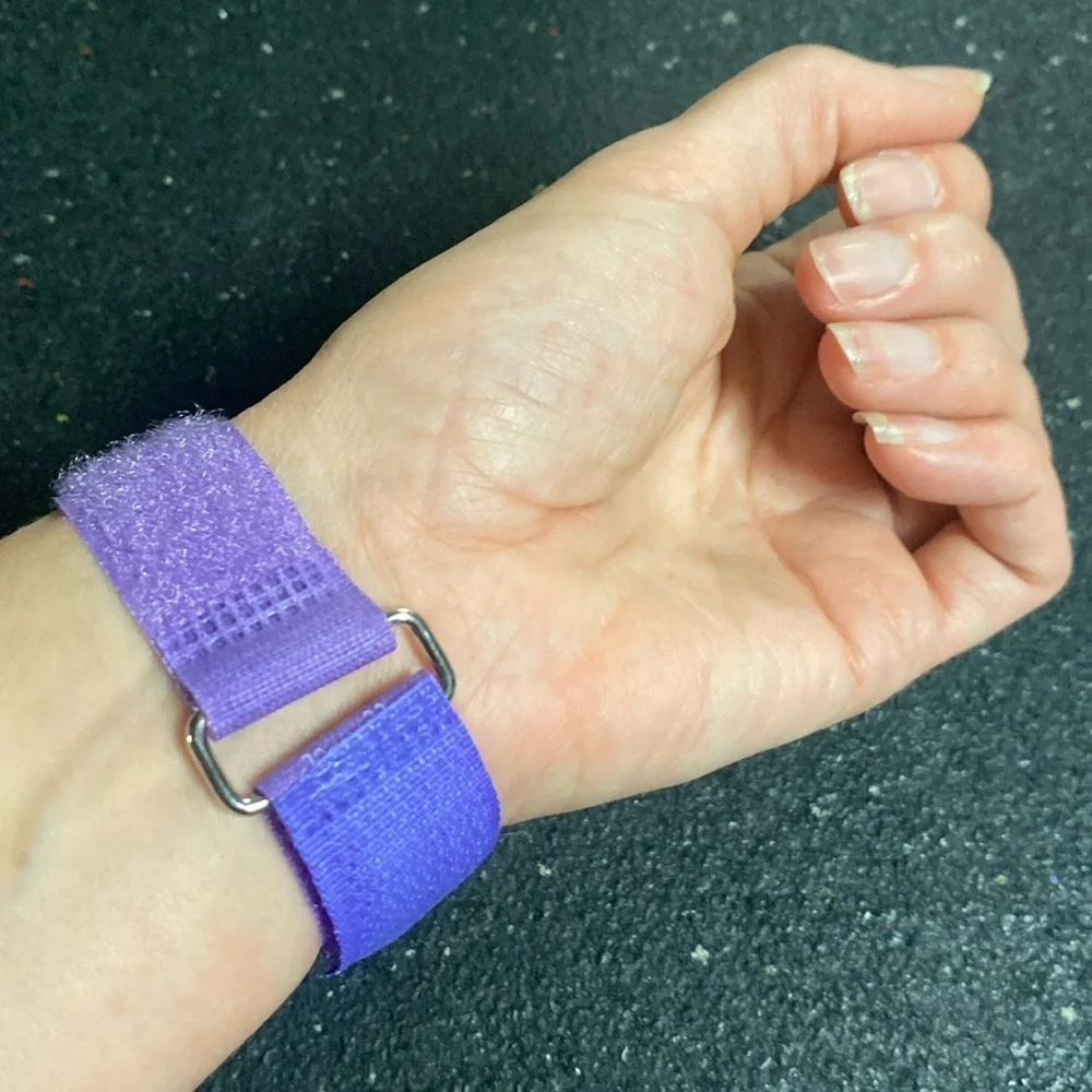 80s Colorful Purple Faux Wristwatch Bracelet